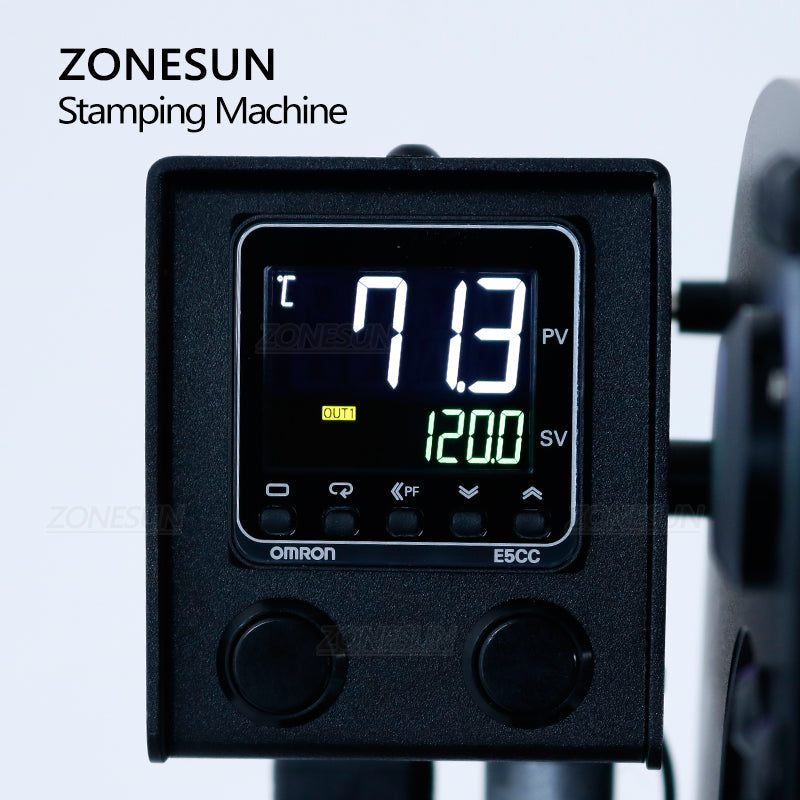 Máquina de estampado en caliente manual ZONESUN con control deslizante de posicionamiento