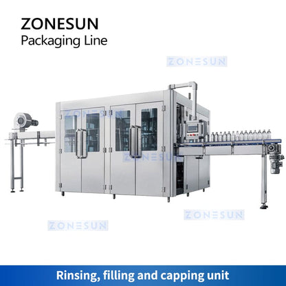 ZONESUN ZS-FAL32-10 Bottled Water Packaging Integrated Line Full Automatic Production Line ZONESUN 