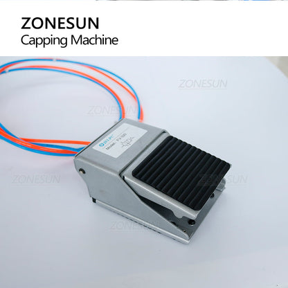 ZONESUN ZS-XG450D Máquina semiautomática de tapado giratorio de botellas de vidrio de escritorio