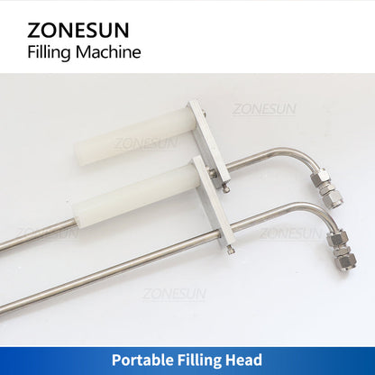 ZONESUN ZS-GTCD2A Heat Resistant Gear Pump Wax Liquid Filling Machine