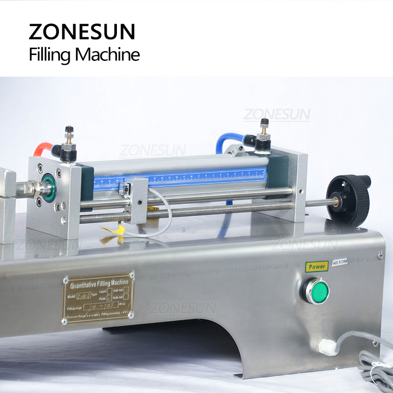 ZONESUN ZS-GTPC1 Pneumatic Paste Viscous Liquid Filling Machine with Conveyor