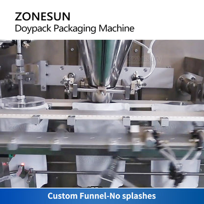 ZONESUN ZS-FMHZL1 Máquina automática de llenado de polvo y sellado de alimentación Doypack 