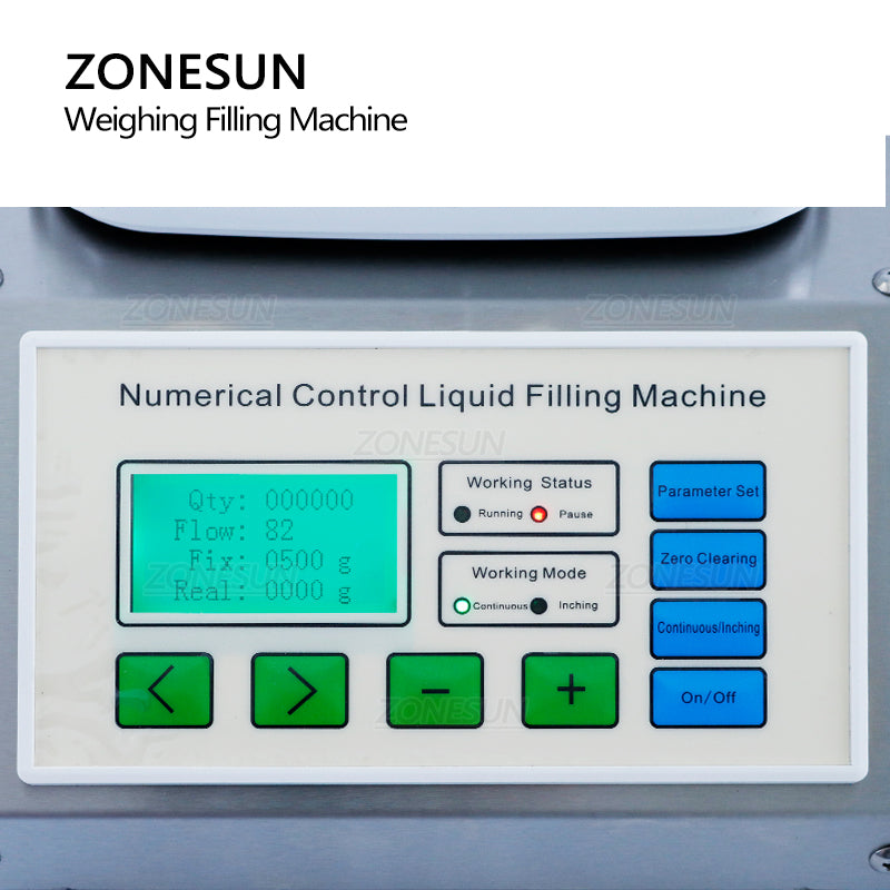 ZONESUN ZS-DP611W Bomba de diafragma semiautomática Máquina de llenado de pesaje de líquidos