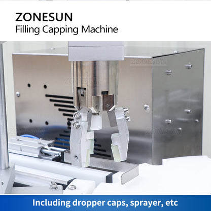 ZONESUN ZS-AFC1Z Bomba peristáltica automática Máquina de enchimento e tampagem de líquidos 