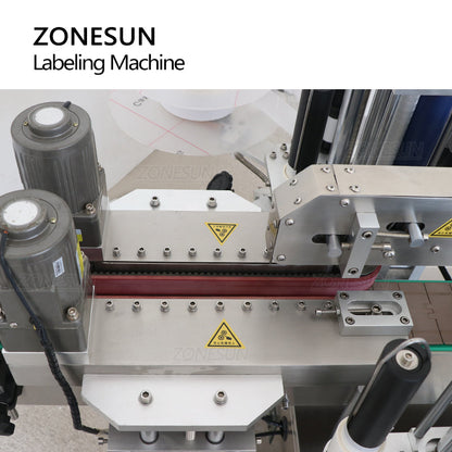 Etiquetadora automática de doble cara ZONESUN ZS-TB301 en botella cuadrada de un solo lado Máquina de etiquetado de doble cara 