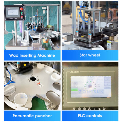 ZONESUN ZS-WIM02 Máquina automática de inserção de chumaços por indução
