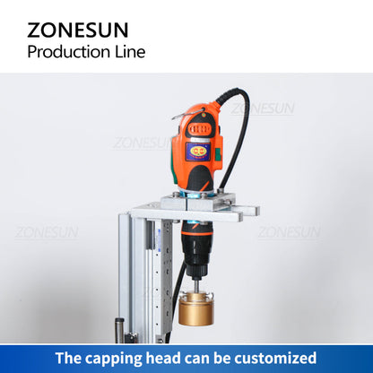 ZONESUN ZS-FAL90S Pequeña máquina automática de llenado y tapado de líquidos con bomba peristáltica/magnética 