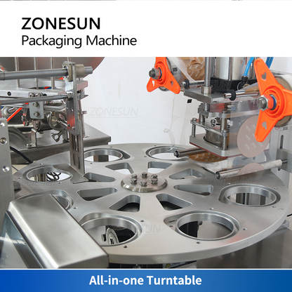 ZONESUN ZS-FS600 Máquina automática de enchimento de pasta de sorvete para copos 