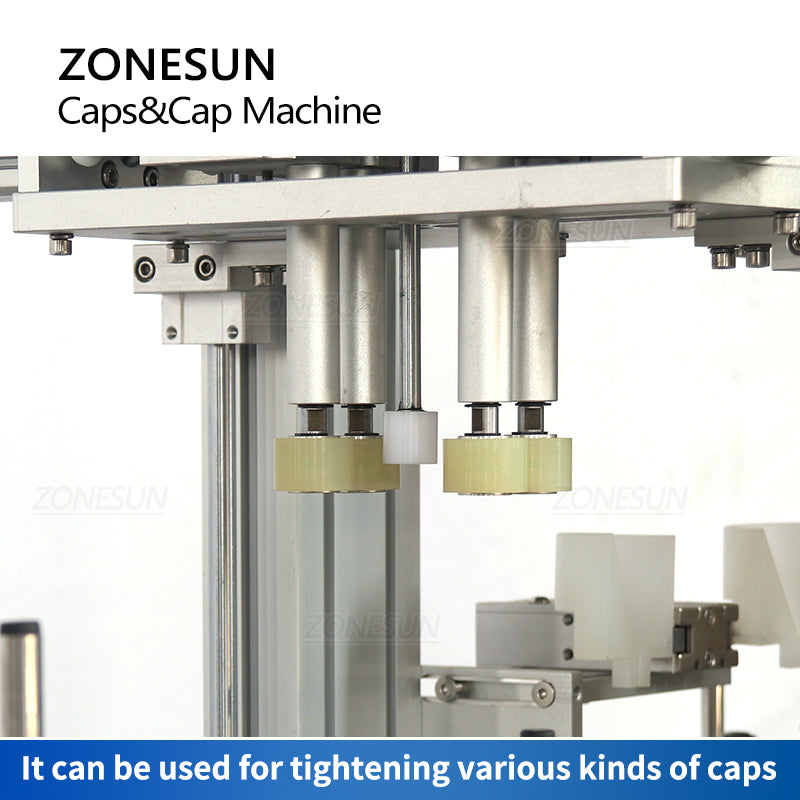 Tapadora automática ZONESUN ZS-XG16E con alimentador vibratorio de tapas personalizable 