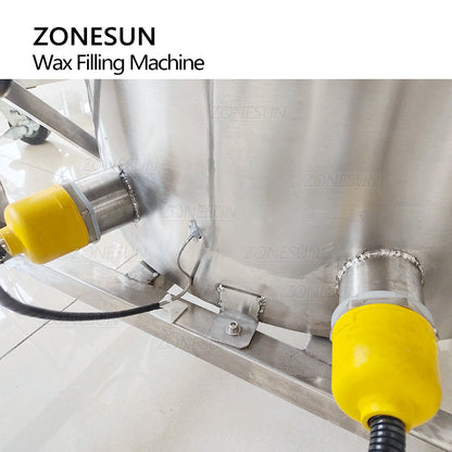 ZONESUN ZS-GTCD Bomba de engranajes semiautomática Máquina de fusión y mezcla de llenado de líquido de cera 