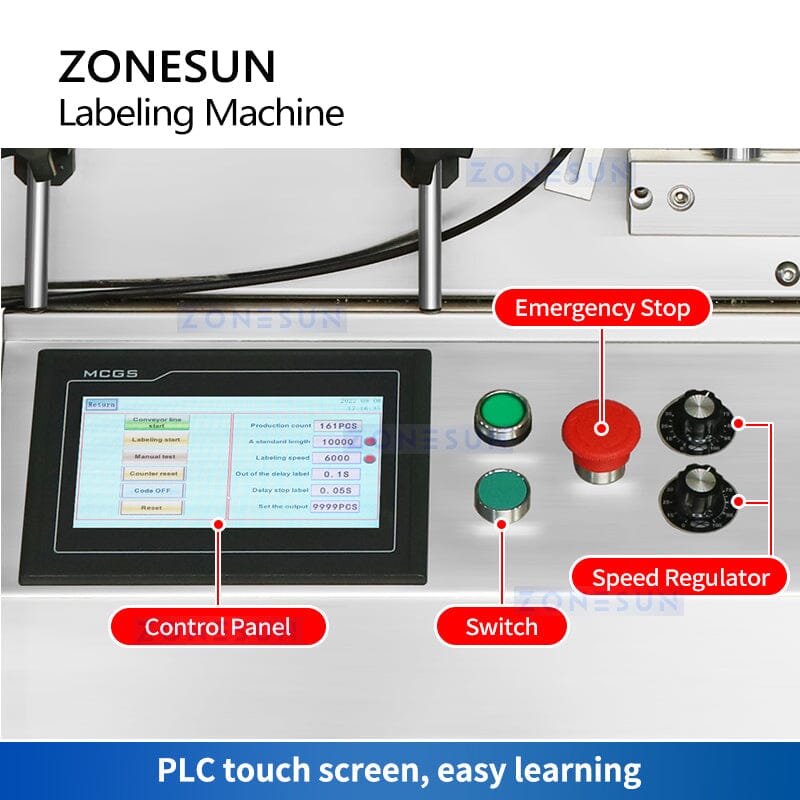 ZONESUN ZS-TB150 Automatic Round Bottle Labeling Machine Labeling Machine ZONESUN 