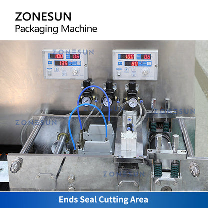 ZONESUN ZS-HYS300A Máquina de sellado de 4 lados para máscara quirúrgica médica de un solo paquete 