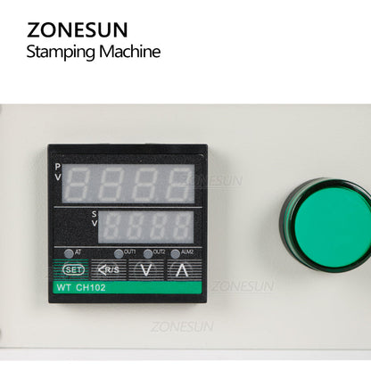 ZONESUN Desktop Manual Máquina de estampagem a quente