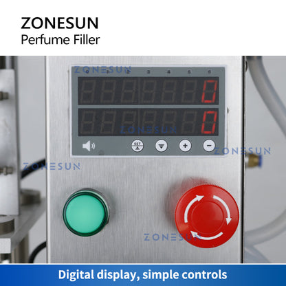 ZONESUN ZS-YTZL500S Pneumatic Vacuum Single Nozzle Perfume Liquid Filling Machine