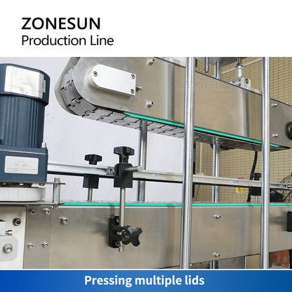 ZONESUN ZS-FMYG1 Servo Motor Auger Linha de produção de enchimento de pó de enchimento