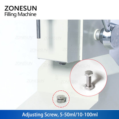 ZONESUN A03 50/100ML Máquina de enchimento manual de pasta