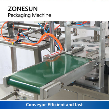 ZONESUN ZS-FS600 Automatic Cup Ice Cream Paste Filling Sealing Machine