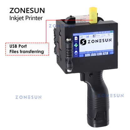 ZONESUN ZS-HIP508 Máquina de impressão a jato de tinta multilíngue portátil 