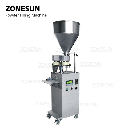 ZONESUN ZS-FM30C Máquina de llenado de polvo de gránulos de medición de taza de 30L