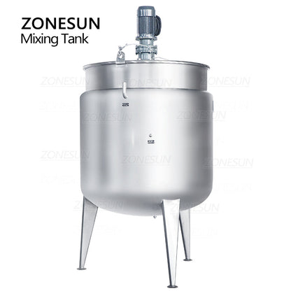 Tanque de mistura e aquecimento de pasta de aço inoxidável ZONESUN ZS-MB1000L 