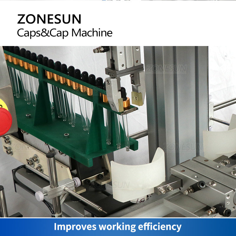 ZONESUN ZS-XG16E Máquina automática de nivelamento com alimentador de tampa vibratório personalizável 