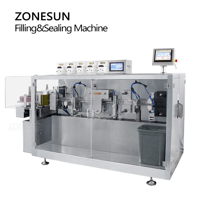 ZONESUN ZS-FS120 Monodose Strips Tube Peristaltic Pump Liquid Filling And Sealing Machine