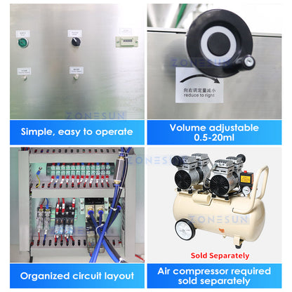 Zonesun ZS-GTPP1 Syringe Liquid Filling Machine