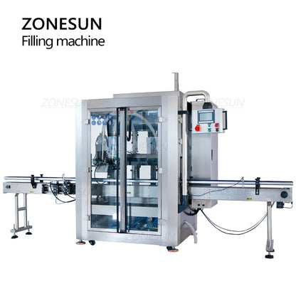 ZONESUN ZS-VTPF2 Máquina automática de llenado de líquido de pasta con cabezales de doble seguimiento
