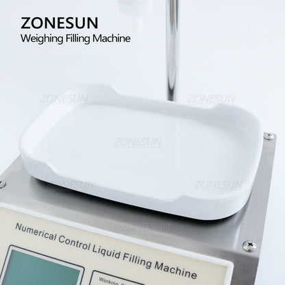 ZONESUN ZS-DP611W Bomba de diafragma semiautomática Máquina de llenado de pesaje de líquidos