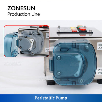 ZONESUN ZS-FAL90S Pequena bomba automática peristáltica/magnética para enchimento de líquidos 