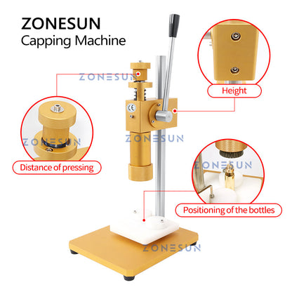 ZONESUN ZS-TYG2 Dual-use Manual Perfume Bottle Capping Machine