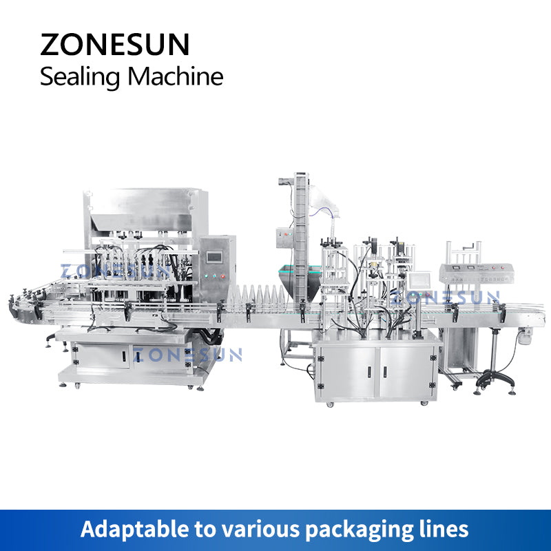 Máquina automática de sellado por inducción de tapas de papel de aluminio ZONESUN ZS-FK4200V 