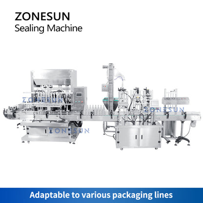 Máquina automática de sellado por inducción de tapas de papel de aluminio ZONESUN ZS-FK4200V 