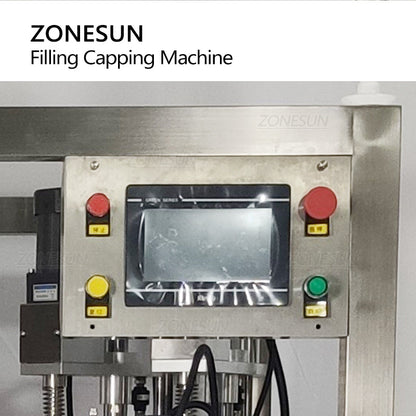 ZONESUN ZS-YTZL2 Servo Doypack Alimentando Enchedora Máquina de Tampar com Transportador