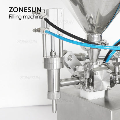 Llenadora de pasta neumática ZONESUN ZS-GTCP1 con cilindro de cerámica 
