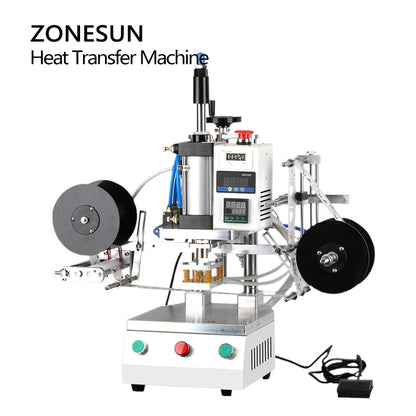 Máquina de estampado de transferencia térmica neumática ZONESUN ZS-TY100