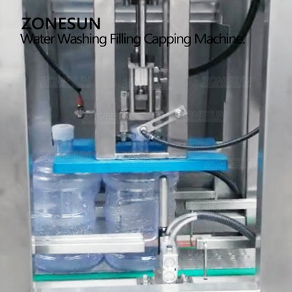 ZONESUN ZS-AFMW Máquina automática 3 en 1 para lavado de agua embotellada, llenado y tapado 