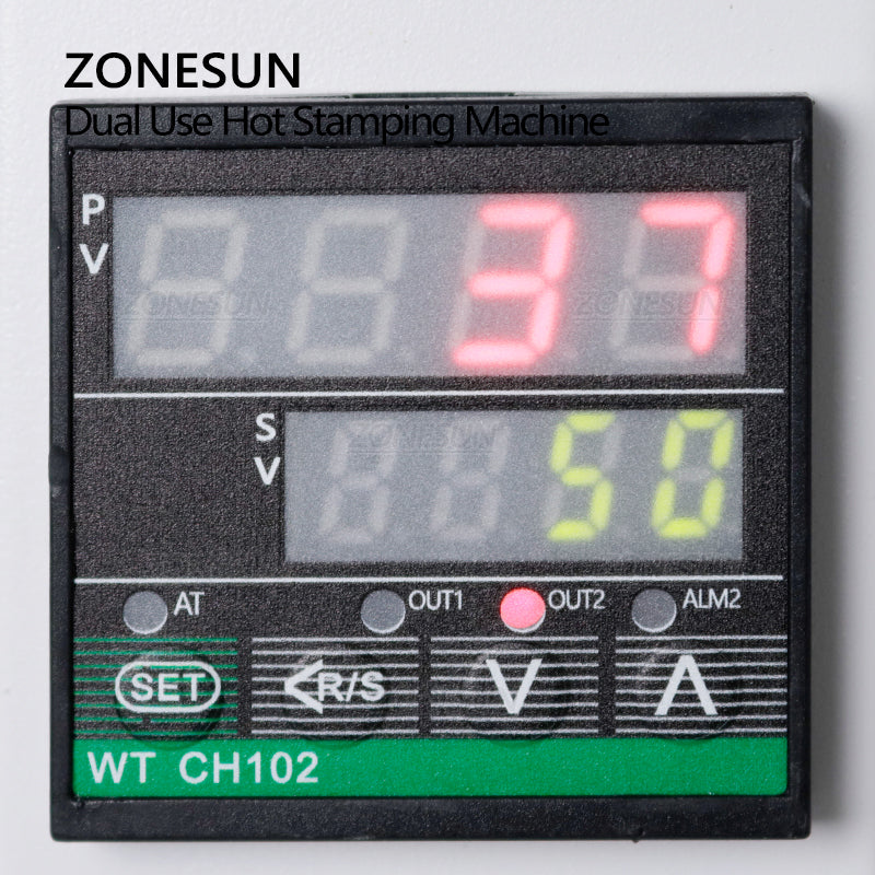 ZONESUN ZS-90GT Máquina de estampado en caliente redonda y plana de doble uso