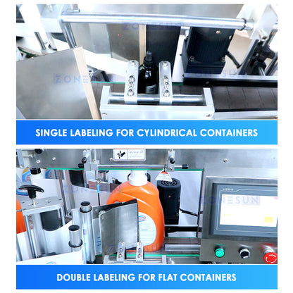 ZONESUN ZS-TB300N Autoamtic Round Square Bottle Sigle/Double Side Labeling Machine