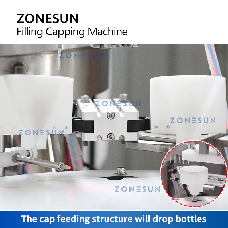 ZONESUN ZS-AFC7 Single Nozzle Magnetic Pump Liquid Filling and Capping Machine