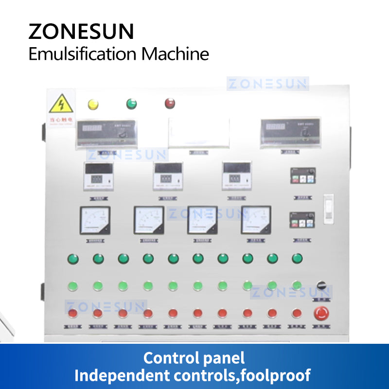 ZONESUN ZS-EM300 Mezcladora Emulsionadora al Vacío 