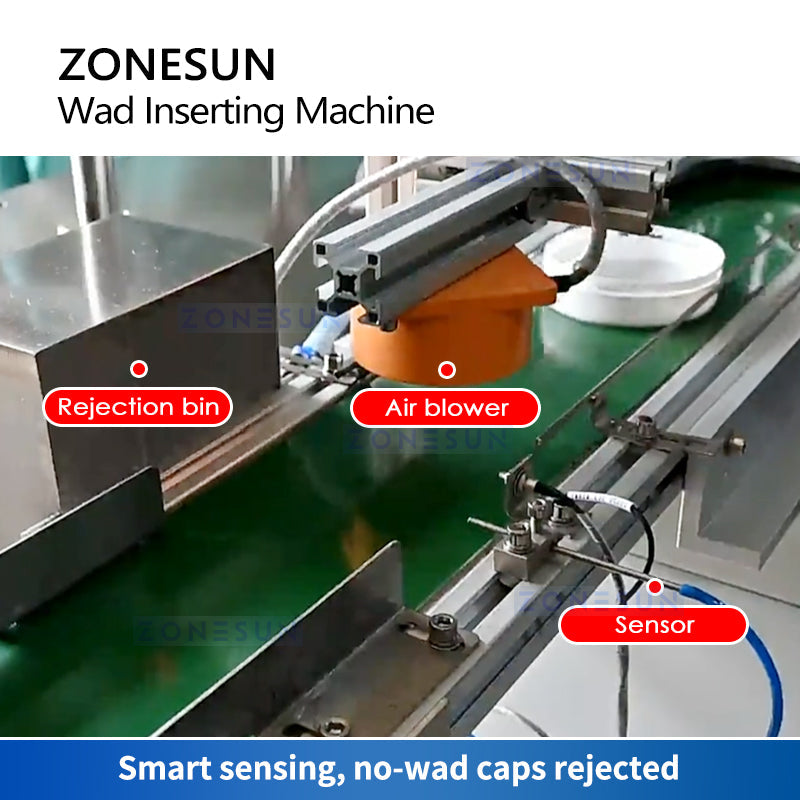 ZONESUN ZS-WIM02 Máquina automática de inserção de chumaços por indução