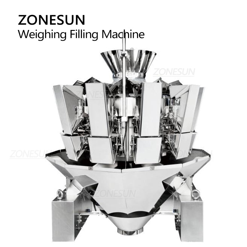 ZONESUN ZS-QGF10 Máquina de enchimento e pesagem para alimentação de grânulos 