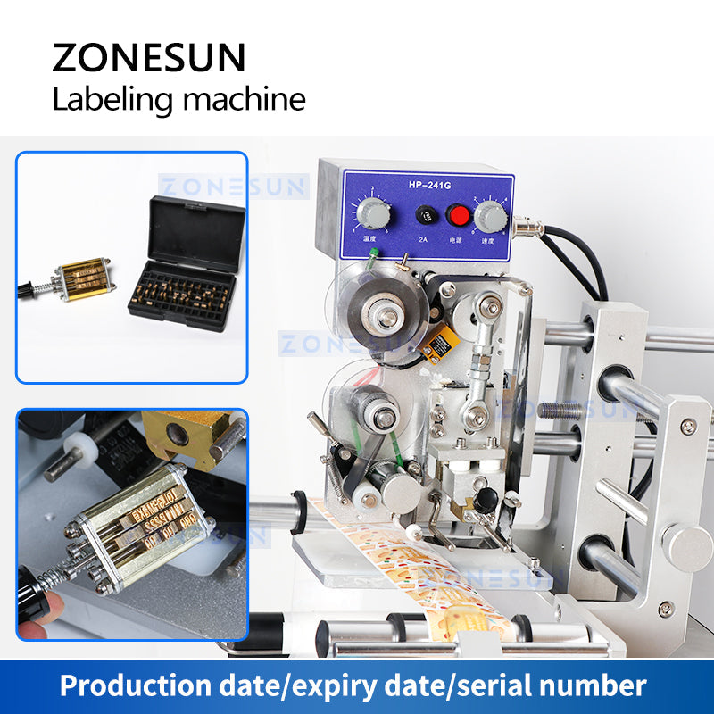 Máquina etiquetadora de botellas redondas de un solo lado y doble cara ZONESUN ZS-TB130 