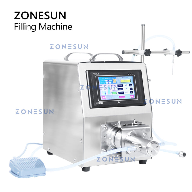 ZONESUN ZS-CPYT1S Single Nozzle Ceramic Pump Liquid Filling Machine