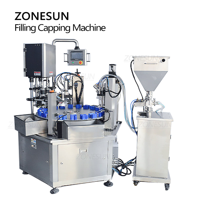 Máquina automática de llenado y tapado de pasta de crema ZONESUN ZS-SRFC 