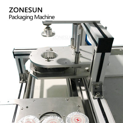 ZONESUN ZS-PK950 Envolvedora semiautomática plissada com esteira