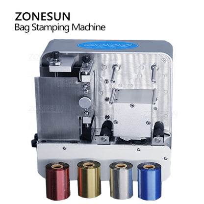 ZONESUN ZS-F550 Máquina de estampado de bolsas de té y café sin placa digital 