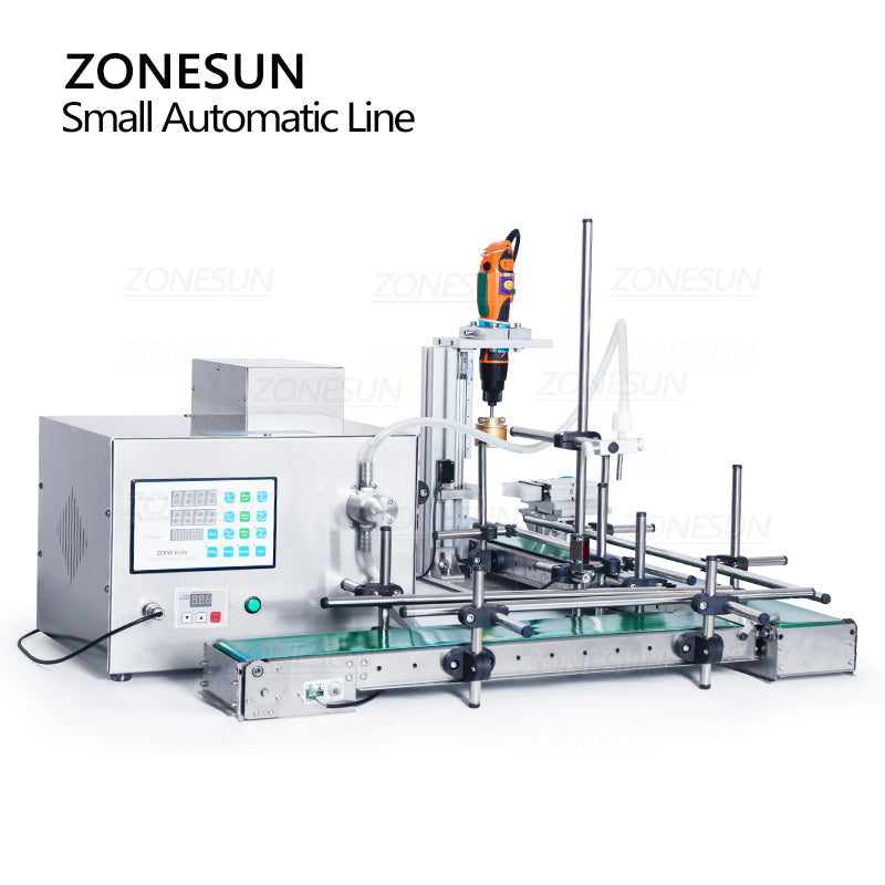 ZONESUN ZS-MPXG1 Máquina de llenado y tapado de líquidos con bomba magnética automática pequeña 