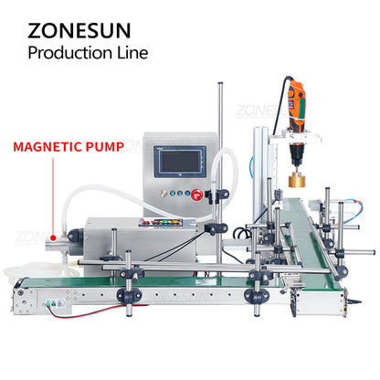 ZONESUN ZS-FAL90S Pequena bomba automática peristáltica/magnética para enchimento de líquidos 